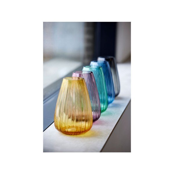 Vază din sticlă Bitz Kusintha, înălțime 22 cm, albastru-image-3