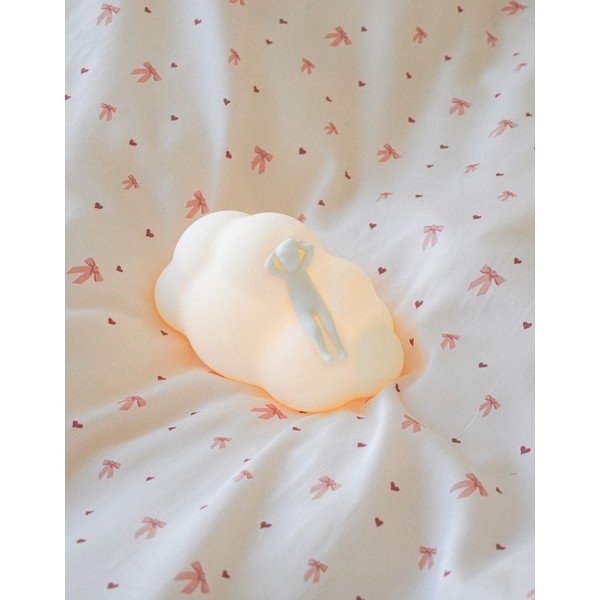 Lenjerie de pat pentru copii, galben-deschis/roz din bumbac organic pentru pat de o persoană 140x200 cm Bows – Cam Cam Copenhagen-image-4