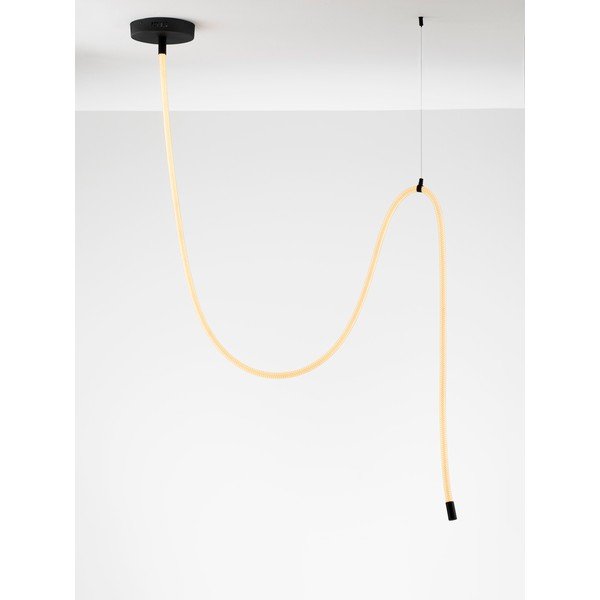 Lustră albă/negru-mat LED cu intensitate reglabilă din oțel Ilane – Nova Luce-image-4