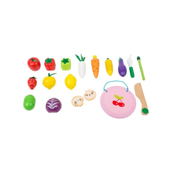 Set jucării din lemn cu velcro pentru copii Legler Fruits and Vegatable-image-3