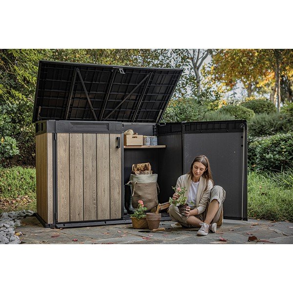 Dulap de grădină maro din plastic – Keter-image-2