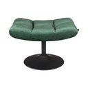 Taburet catifea Dutchbone Bar, verde