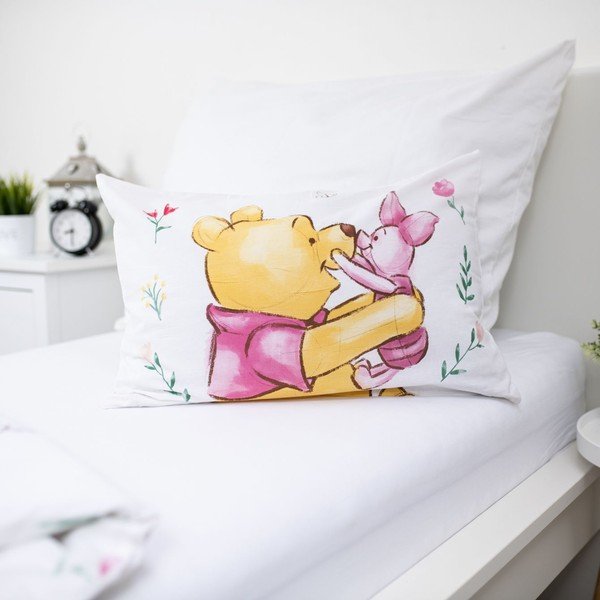 Lenjerie de pat pentru copii din bumbac pentru pătuț 100x135 cm Winnie the Pooh "Pooh Hugs" – Jerry Fabrics-image-2