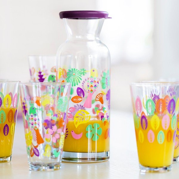 Carafă din sticlă Sagaform Fantasy, mov-image-1