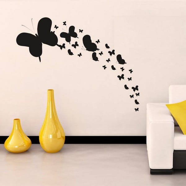 Autocolant decorativ pentru perete Simple Butterflies