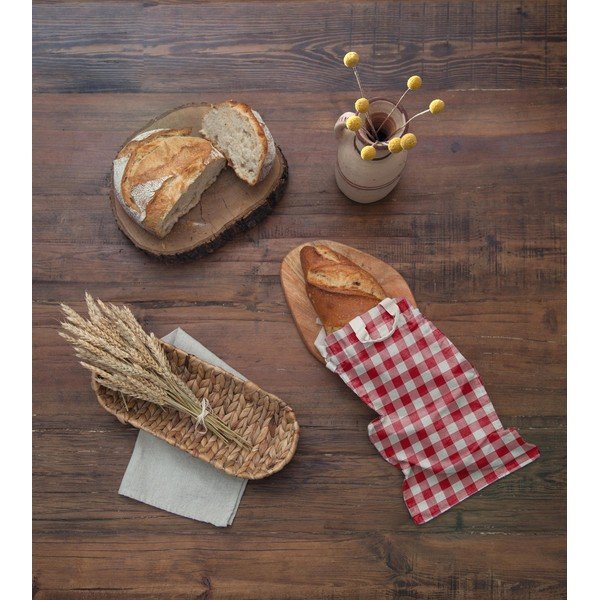 Sacoșă textilă pentru pâine Really Nice Things Really Nice Things Bread Bag Red Vichy-image-1