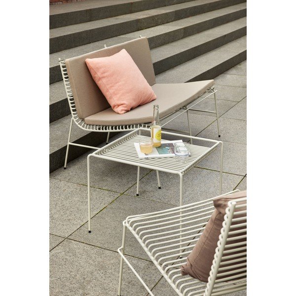 Bancă de grădină albă din metal String – Hübsch-image-2