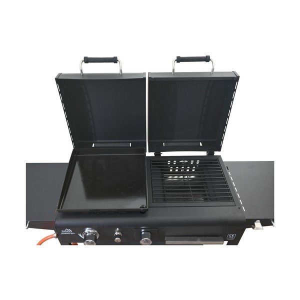 Grătar pe gaz/pe cărbuni Domino 2in1 – Cattara-image-4