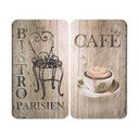 Set 2 protecții din sticlă pentru aragaz Wenko Bistrot, 52 x 30 cm