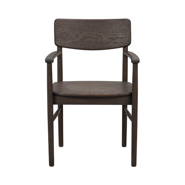 Scaun de dining maro închis din lemn de stejar Maidstone – Rowico-image-2