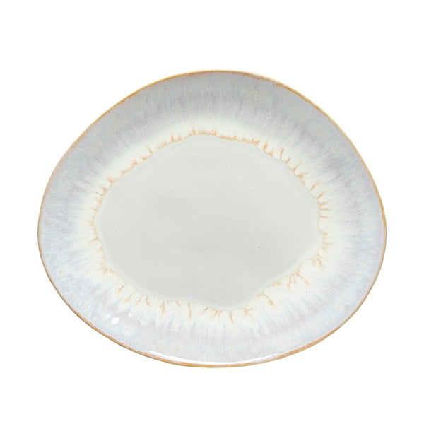 Farfurie ovală din gresie ceramică Costa Nova Brisa, ⌀ 27 cm, alb