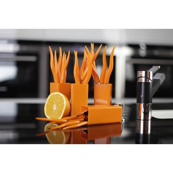 Set 24 tacâmuri cu suport Vialli Design Ama, alb-image-2