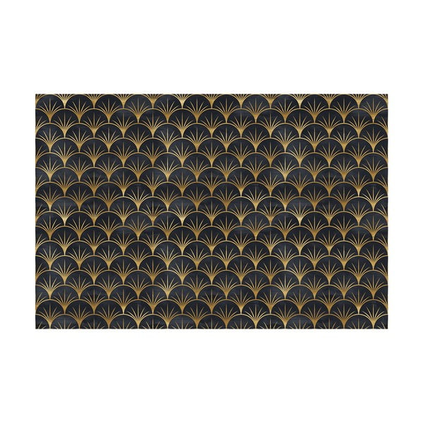 Tapet decorativ pentru mobilier Ambiance Youlika, negru - auriu-image-1