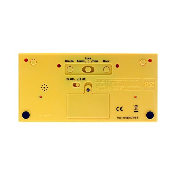 Ceas deșteptător LEGO® Brick, galben-image-2