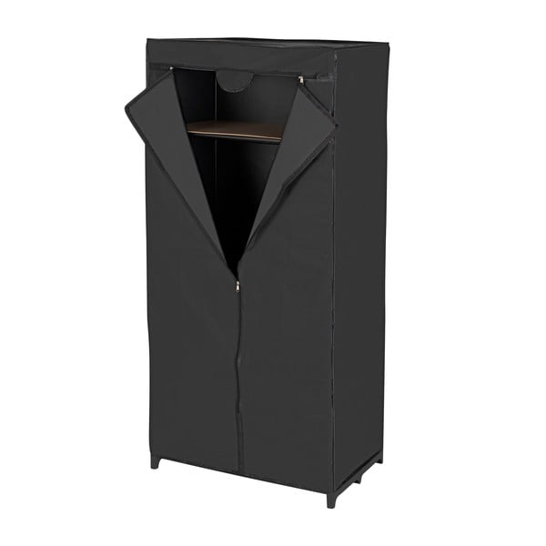 Dulap textil Wenko, 160 x 50 x 75 cm, negru-image-2