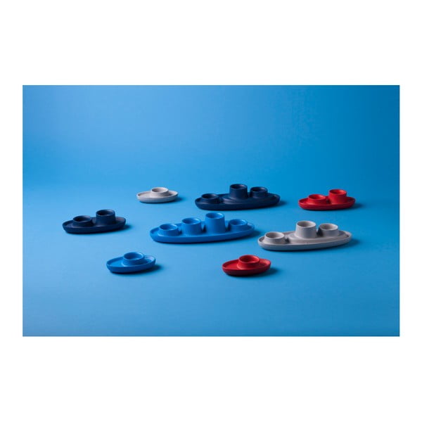 Sfeșnic EMKO Aye Aye Three Candle, albastru închis-image-3