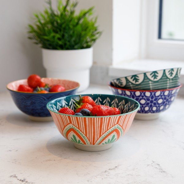 Bol din ceramică Kitchen Craft Folk, ø 16 cm-image-3