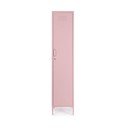 Dulap roz deschis din metal cu încuietoare 38x185x46 cm Cambridge – Yes Everyday