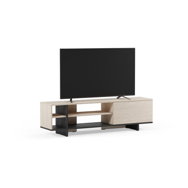 Comodă TV neagră 160x44x36 cm Cequoia – Marckeric-image-3