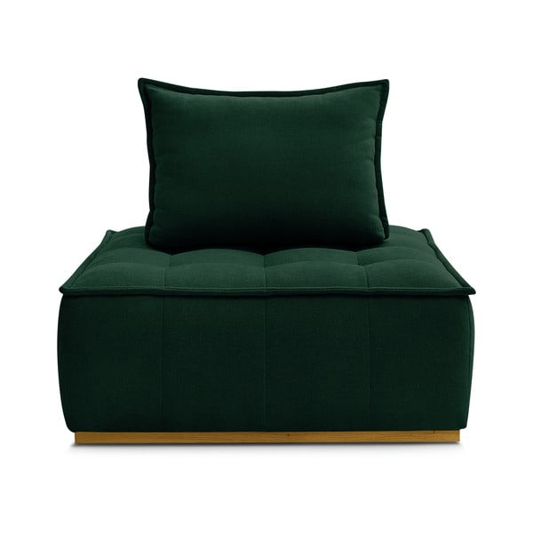 Fotoliu verde închis cu tapițerie din chenille Elisa – Bobochic Paris-image-3