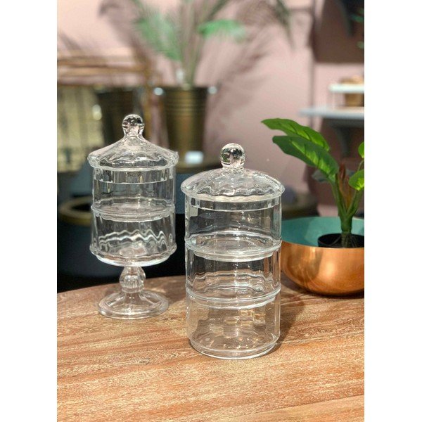 Recipient din sticlă cu suport Mia Camaya, înălțime 29 cm-image-1