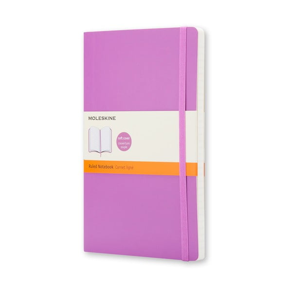 Notebook, mare, mov, Moleskine Soft, hârtie dictando