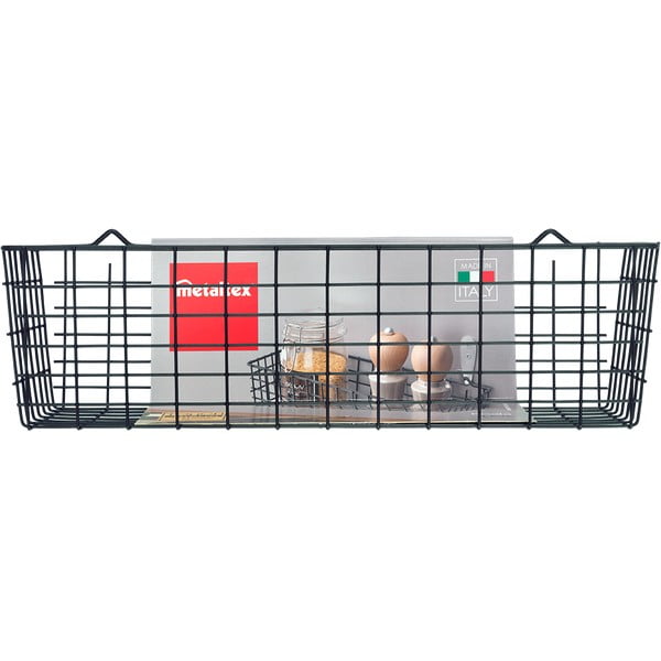 Coș de perete pentru bucătărie Metaltex Koala Lava, negru-image-3