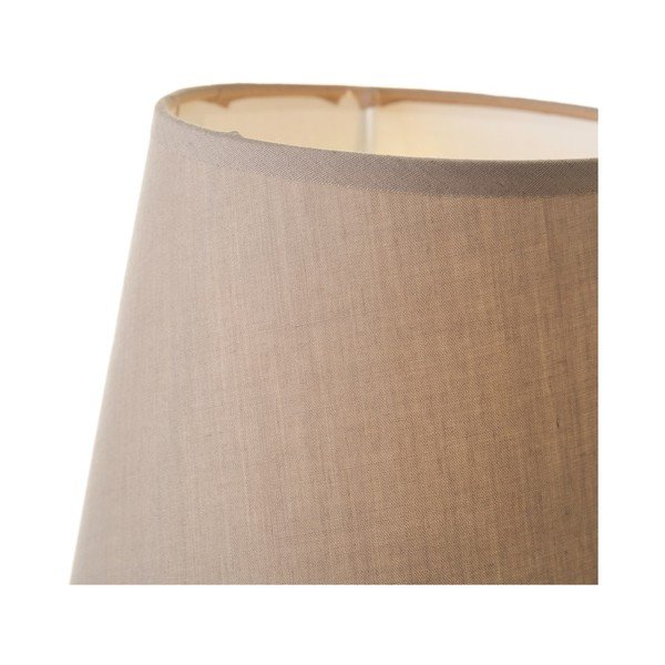 Veioză bej din ceramică cu abajur textil (înălțime 28 cm) – Casa Selección-image-2