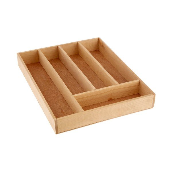 Organizator de tacâmuri în culoare naturală din lemn 30 x 38 cm – Premier Housewares-image-2