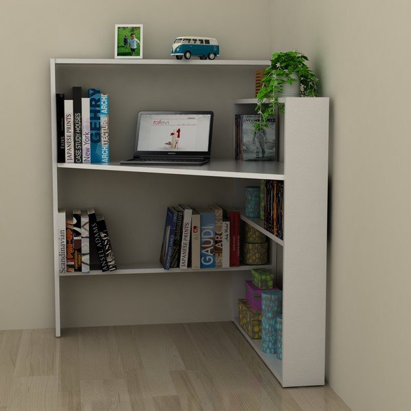 Birou cu spațiu pentru depozitare Rafevi Pisagor, alb-image-3