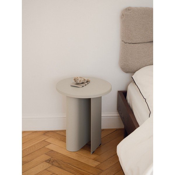 Măsuță auxiliară rotundă din metal ø 35 cm Sato – noo.ma-image-1