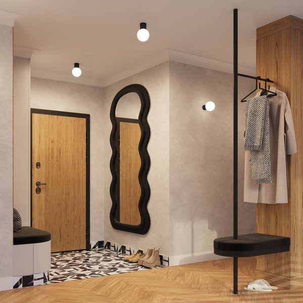 Plafonieră neagră cu abajur din sticlă ø 12 cm Orbital – Sollux-image-3