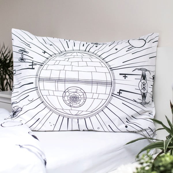 Lenjerie de pat din bumbac fosforescentă pentru copii pentru pat de o persoană 140x200 cm Star Wars – Jerry Fabrics-image-3