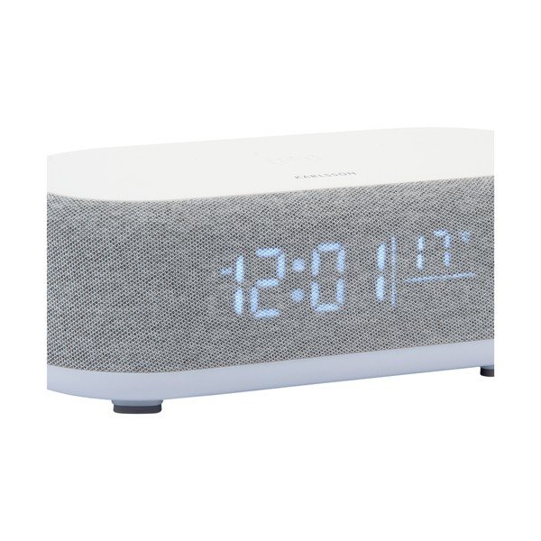 Ceas deșteptător digital cu încărcător wireless Vogue – Karlsson-image-4