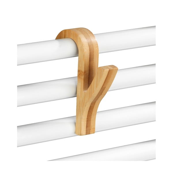 Cârlige în culoare naturală 2 buc. suspendate din bambus – Wenko-image-2