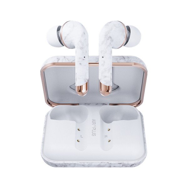Căști wireless Happy Plugs Air 1 Plus In-Ear, alb marmură-image-3