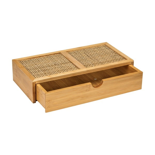 Organizator baie din bambus Wenko Allegre, 28 x 6 cm-image-4