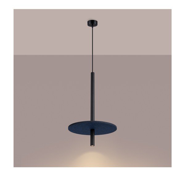 Lustră albastru-închis/bej din metal ø 30 cm Rilu – Sollux-image-2