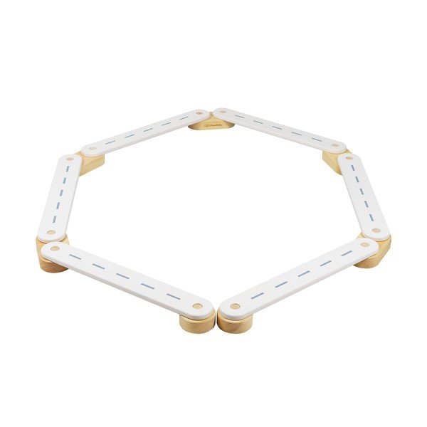 Cale senzorială albă din lemn de pin 10x408x5 cm Montessori – Meowbaby-image-2