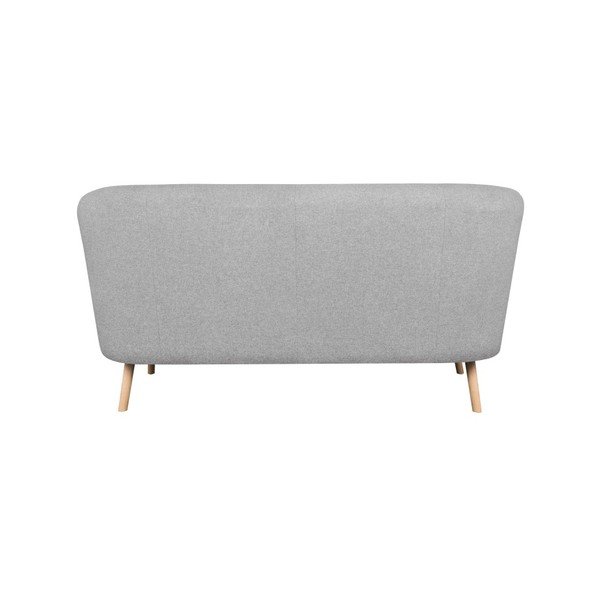 Canapea cu 2 locuri Kooko Home Pop, gri deschis -image-4