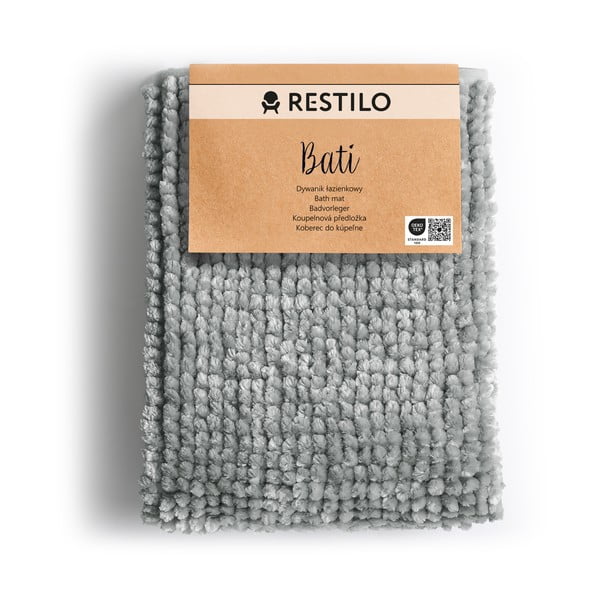 Covoraș de baie AmeliaHome Bati, 60 x 90 cm, gri