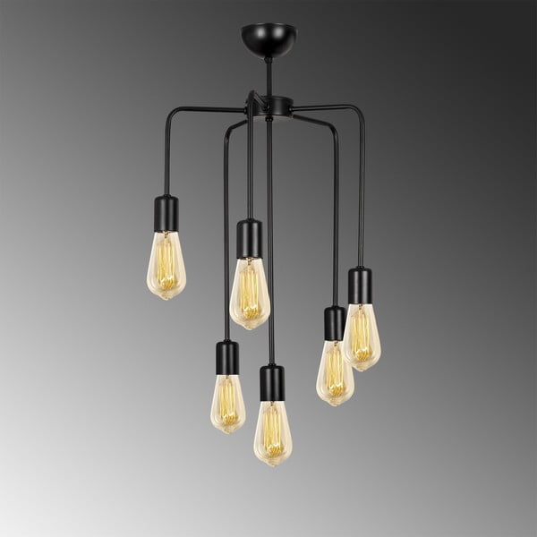 Lustră metalică Opviq lights Linos, negru-image-1