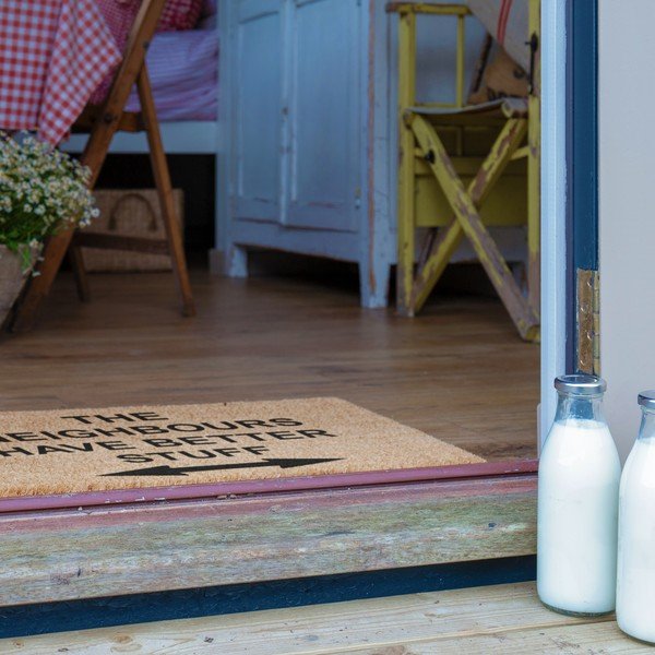 Covoraș de intrare din fibre de nucă de cocos 40x60 cm Neighbours Have Better Stuff – Artsy Doormats-image-4