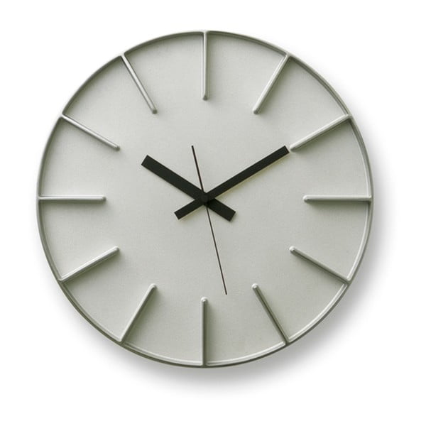 Ceas de perete Lemnos Clock Edge, ⌀ 35 cm, gri 