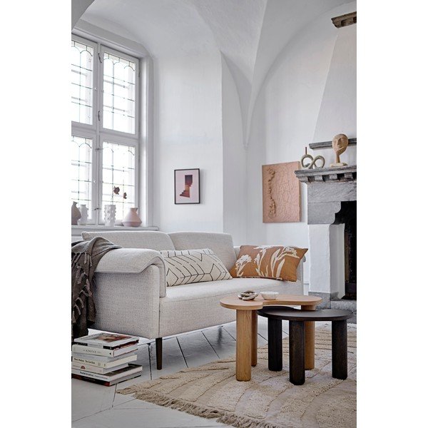 Măsuță de cafea maro închis din lemn de arbore de cauciuc 36x53 cm Luppa – Bloomingville-image-1