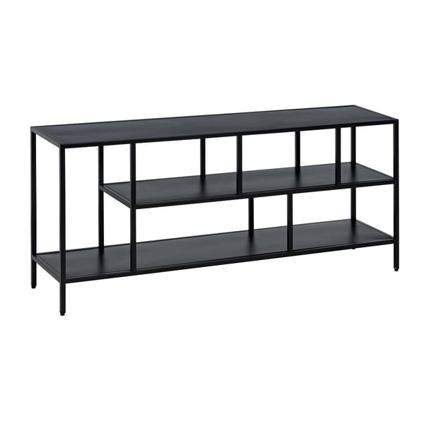 Comodă TV neagră din oțel 120x55 cm – Ixia