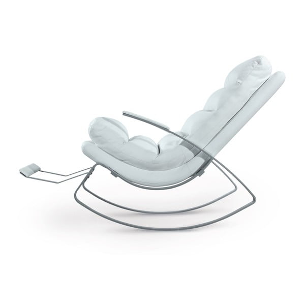 Fotoliu balansoar Garageeight Rockport, alb-image-2