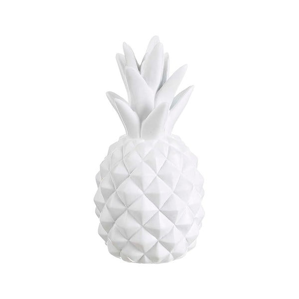 Decorațiune în formă de ananas Tropicho, înălțime 18 cm, alb