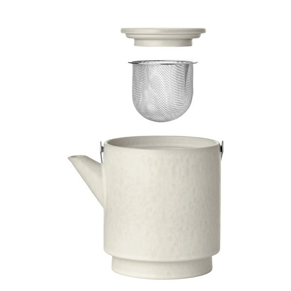 Ceainic crem cu filtru din gresie ceramică 1 l Makoto – Blomus-image-2