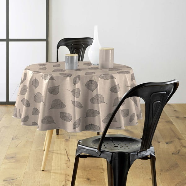 Față de masă lavabilă ø 160 cm Feuillys – douceur d'intérieur-image-2